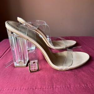 Windsor 'Clearly The One Lucite' Block Heels